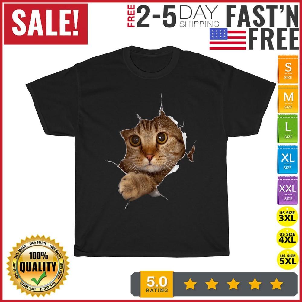 

Funny Cat Lover Vintage T Shirt Men Fashion 2023 Women T Shirt Short Sleeve NEW S