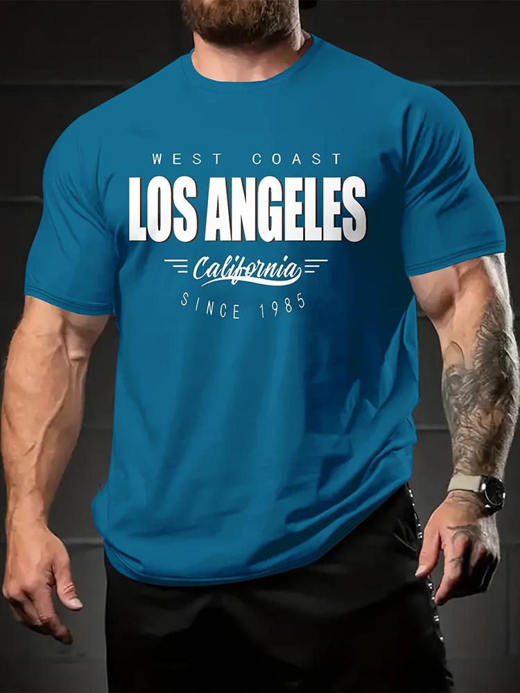 Men's T-shirt Summer Daily Casual Men's T-shirt Outdoor Sports Loose Comfortable Short-sleeved