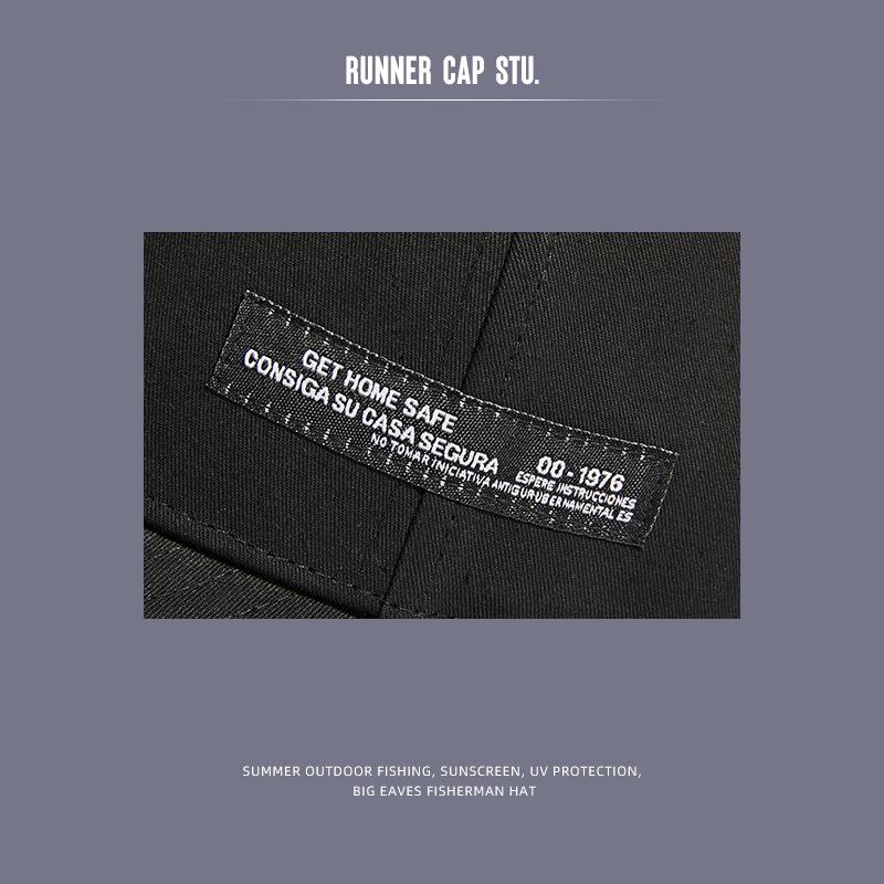 Hat men's and women's visor hat spring summer cap Korean version of fashion sticker baseball cap men's outdoor casual couple hat