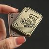 Poker Edc Magnetic Push Card Metal Pushing Plate Mechanical Slider Haptic Coin Ppb Anti Stress Reducing Toys Mini Fidget Sensory