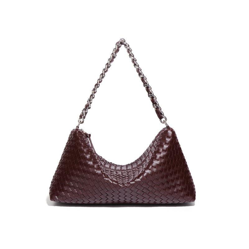 Fashionable and Simple Single-shoulder Crossbody Bag, Versatile Hand-carry Underarm Bag, Large-capacity Hand-woven Bag for Commuting