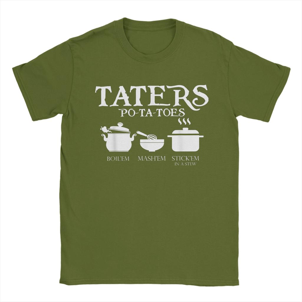 Taters Potatoes LLords Of The RRings T Shirt for Unisex Women 100 Cotton Amazing Tee Shirt Short Sleeve Clothing 4XL 5XL