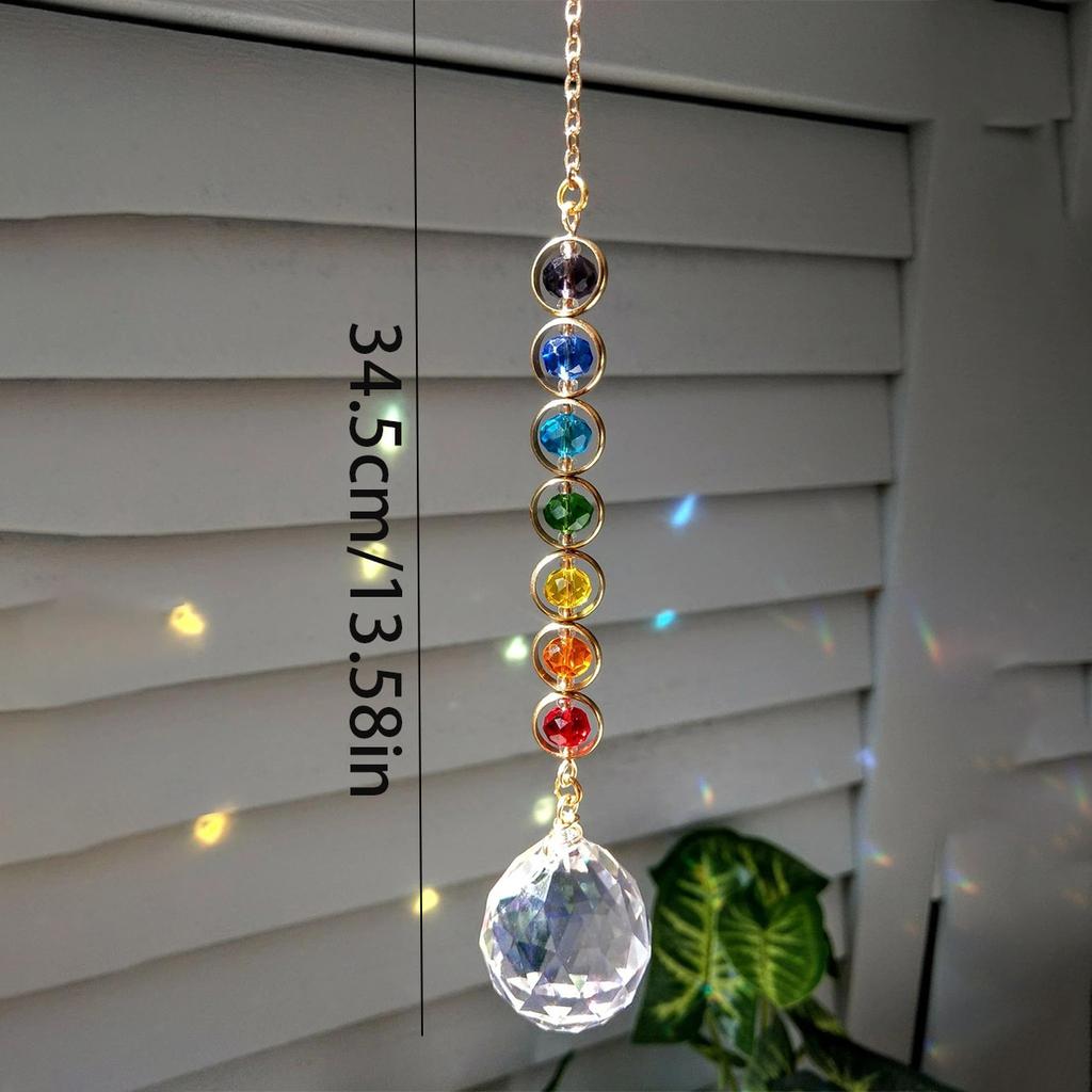 Crystal Suncatcher Mobile / Meditation / Home Decor / Rainbow Maker / Prismatic Suncatcher (Rainbow and Whimsy)