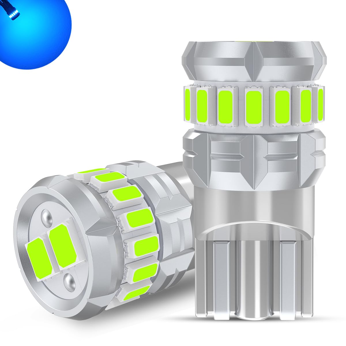 

-24V Автомобильная T10 LED, Ледяной синий, Взрывной свет, Встроенный канселлер, Габаритный огонь, Подсветка номерного знака синий