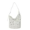 Women's Bag 2025 New Korean Version Fashion Rivet Shoulder Bag Large Capacity Casual Versatile Hand Carrying Bucket Bag Tide