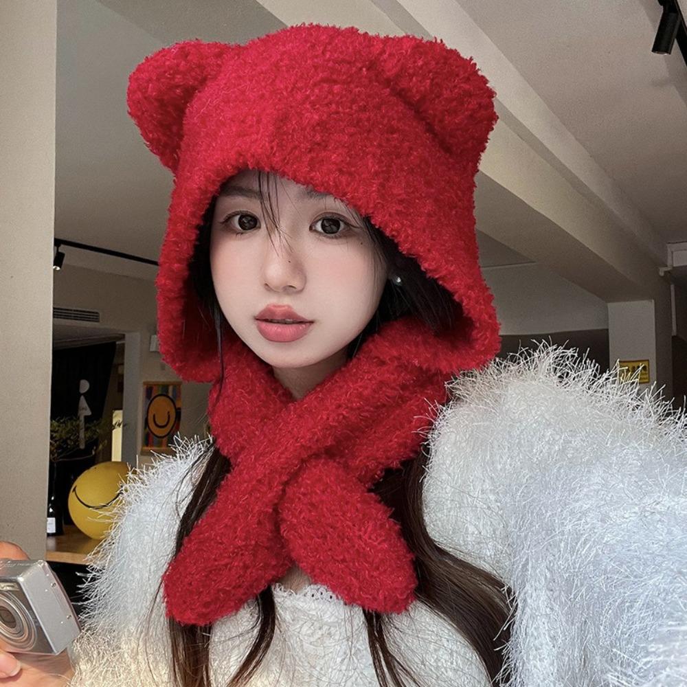 

Keep Warm Knit Hats Ear Protection Pullover Hat Cute Winter Hats Winter сірий
