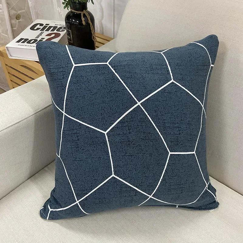 Kissenbezug aus Polyester, 45 x 45 cm, künstlerisch kariert, Dekoration für Sofa, Schlafzimmer, Dekokissen