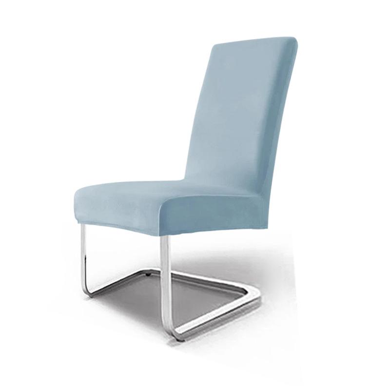 Thickened Silver Fox Fleece Chair Cover Swan Fleece Elastic Home Hotel Dining Chair Dust Cover Chair Cover High Sense