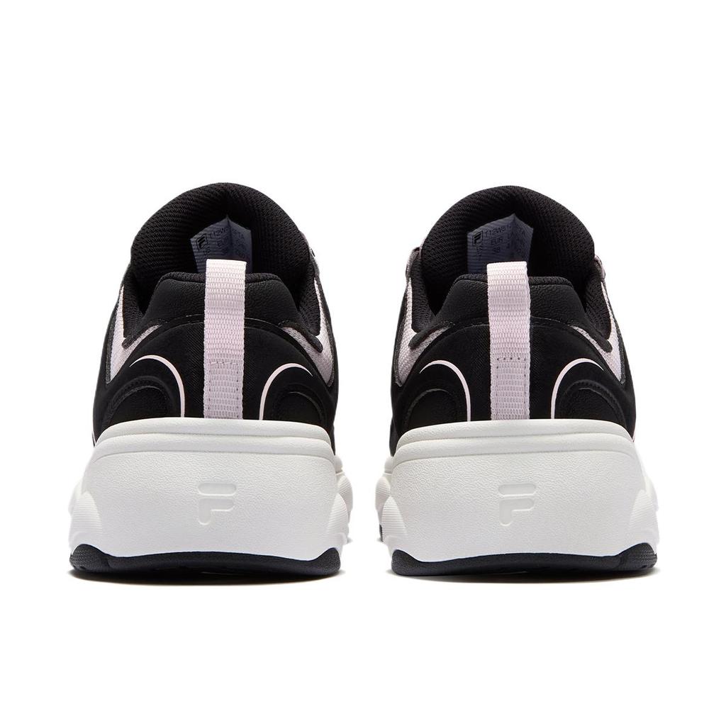 Fila Fusion Windround Dx Skate Shoes Comfortable Versatile Low-Top Women sneaker Black White T12W512315FTA