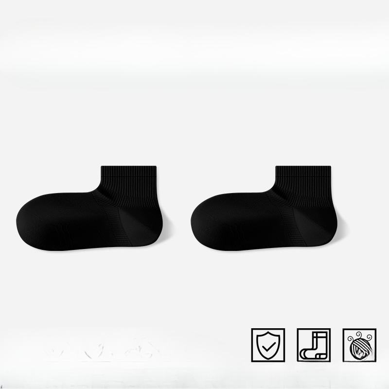 Herren Frühling und Herbst Schweißabsorbierend Atmungsaktiv Reine Baumwolle Deodorant Sport Rechte Winkel Kurze Socken