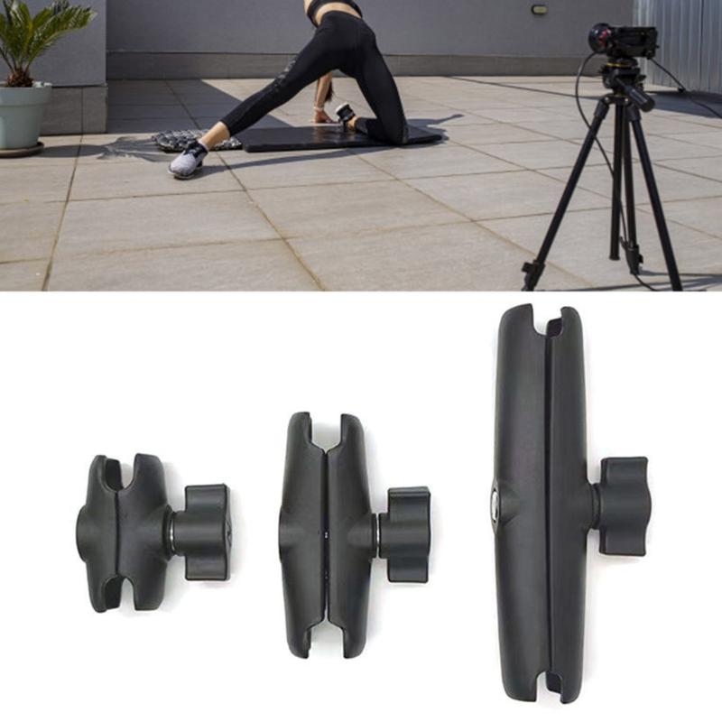 Double Socket Arm for 1" 25mm Size Extension Mount Aluminum Alloy for /Phones/Tablets On Bikes, Motorcycles, Trucks