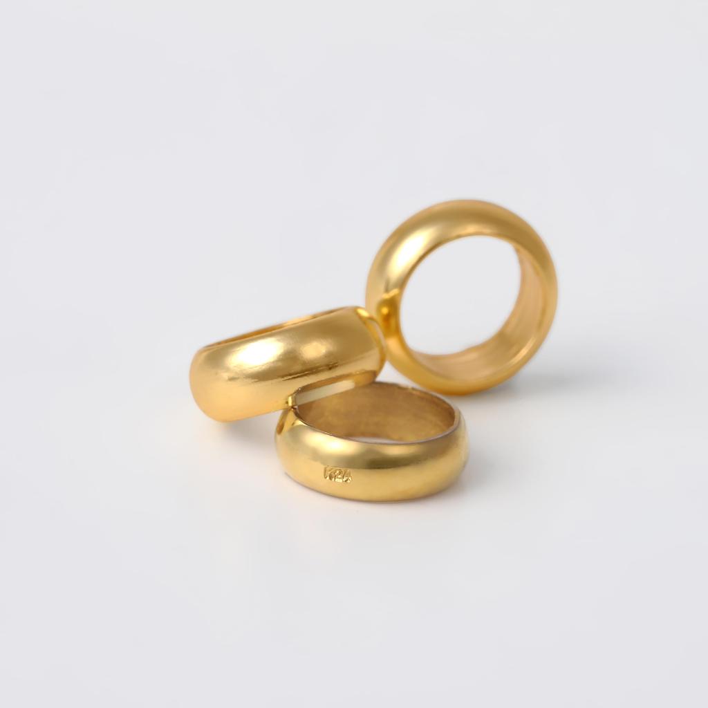 Pure Gold 24k Platinum Baby Ring Charm Pendant 24k Pure Gold Charm Pendant Pt999 Pure Platinum Gold Chain [KAZURI] (Pure 999) Necklace, Baby-Ring