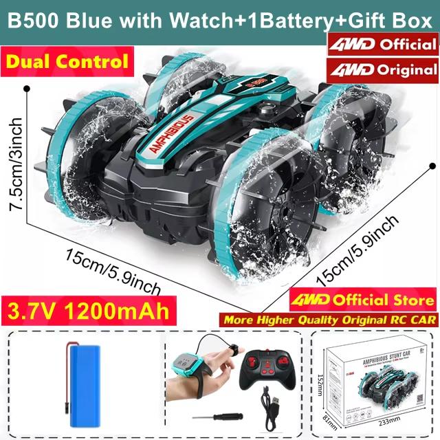 

Новый 4WD амфибийный автомобиль с дистанционным управлением для трюков на суше и воде, датчик жестов, внедорожник 4x4, водонепроницаемый монстр-дрифт, игрушка, подарок для детей 1 Battery зелёный