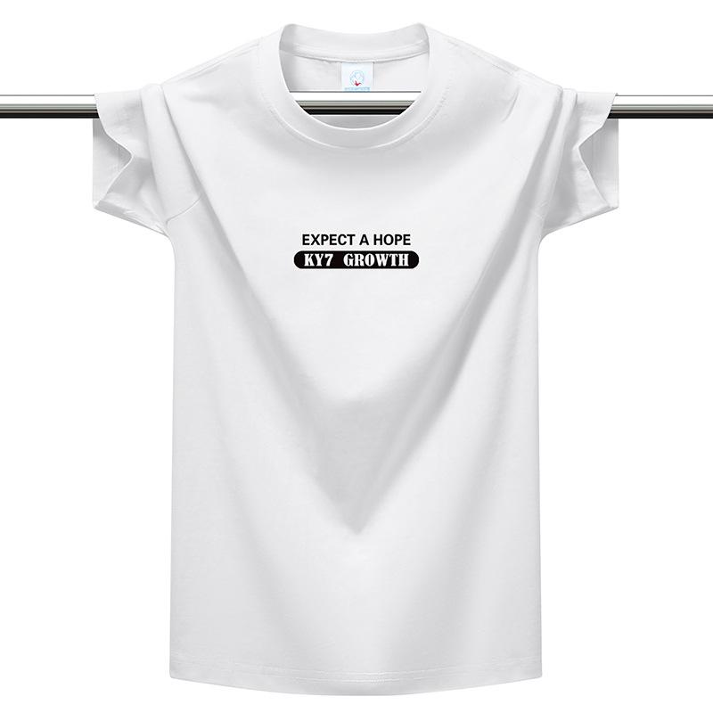 220g Heavyweight Cotton Men's T-shirt Many Bright Colors Plus Size M-6XL Vibrant Summer Loose Casual Tee