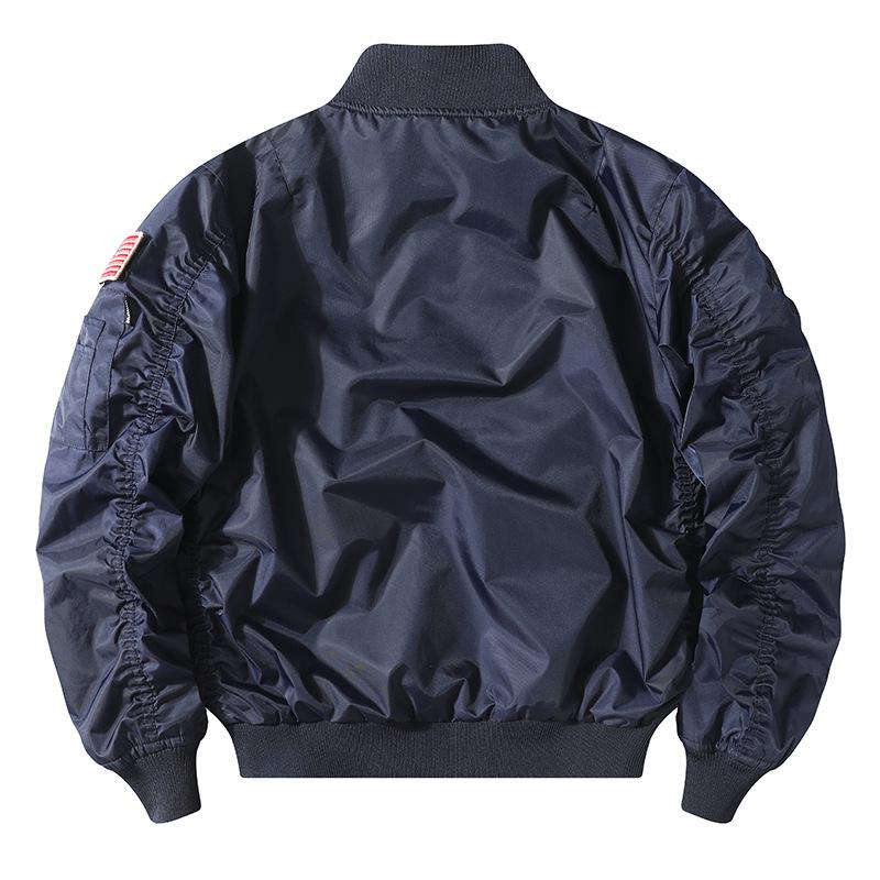Frühlings- und Herbstjacke Herren Fliegerjacke Baseballuniform Trendige Jugend Herren Übergröße Lockere Jacke