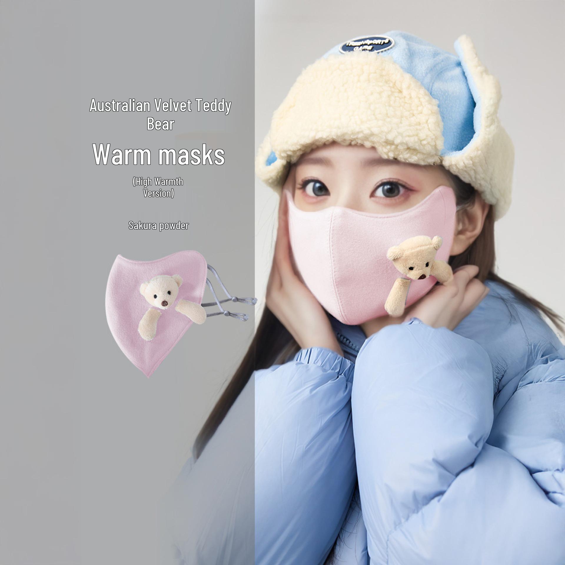 

Newcomer Offer: Women s Australian Wool Bear Warm Cycling Mask - Windproof & Cold-Proof for Autumn/Winter.