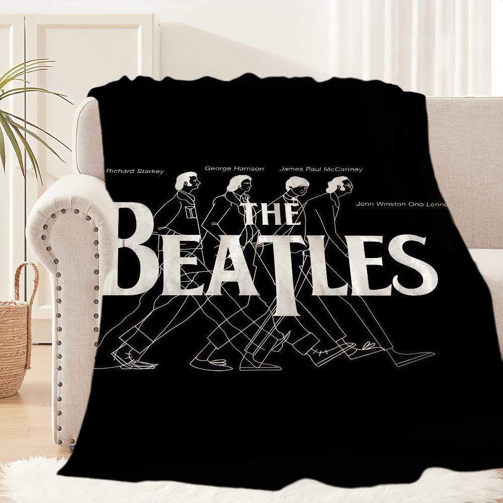 Music T-The Band B-Beatles Cool Blanket Blanket for Couch Sofa Travel Home Hiking Picni Bed Beding Flannel Blanket birthday gift