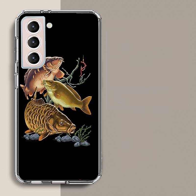 Carp Fishing Fish Phone Case For Galaxy A14 A24 A34 A54 Samsung A02S A12 A22 A32 A42 A52 A72 A13 A33 A53 5G A03 A03S A23 A73 A20