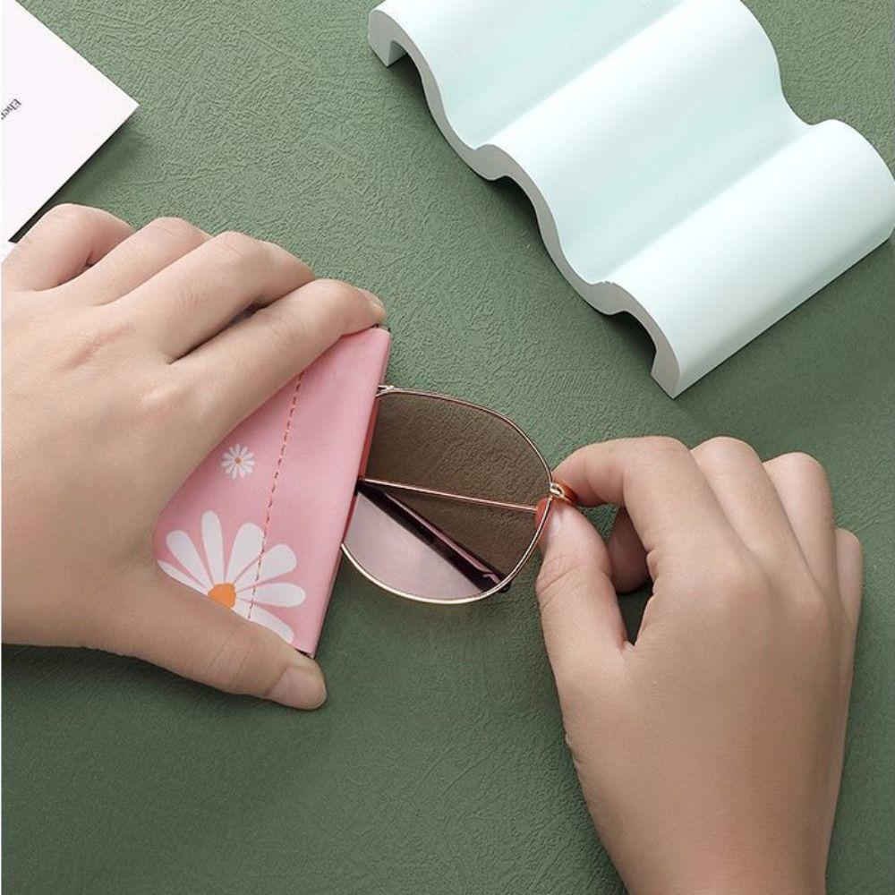 PU Leather Eyewear Storage Bag Summer Daisy Glasses Box Creative Sun Glasses Case  Female