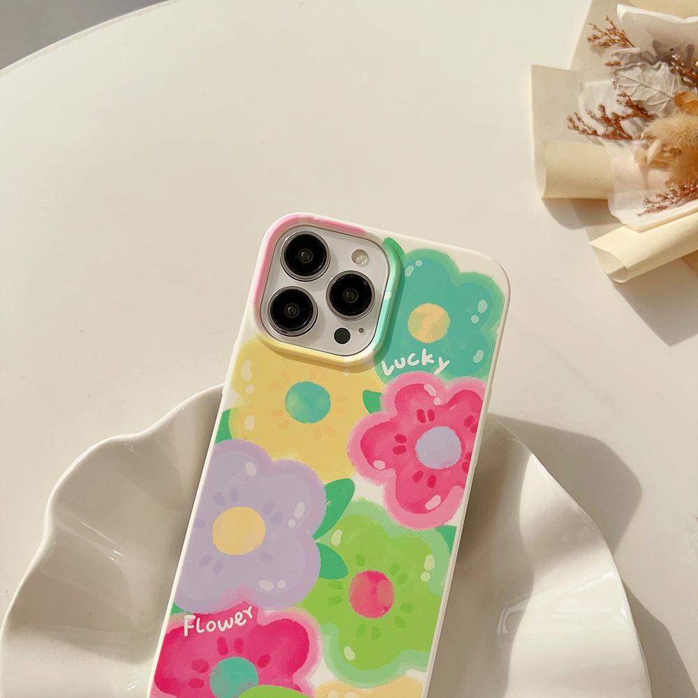 Colorful Oil Painting Flower Case for iPhone 17 iPhone 17 Pro Max
