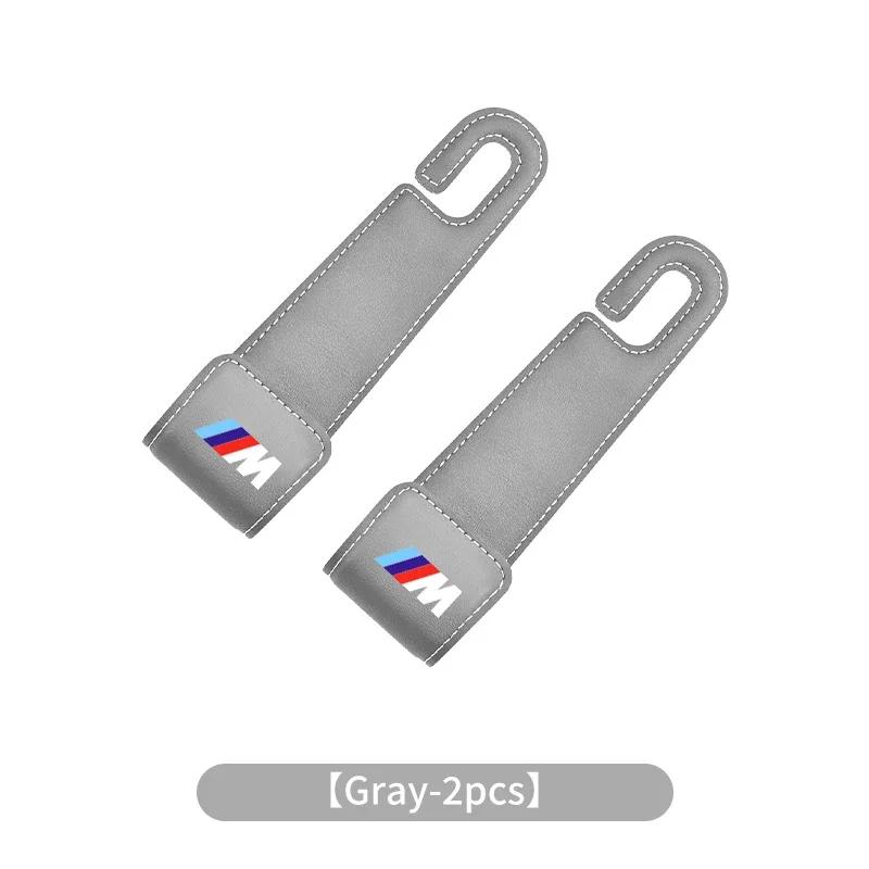 Car Sticker 2025 Hot Hidden Car Back Seat Hook Headrest Suede Accessories For BMW Motorsport X1 X3 X5 E39 E46 E90 F20 E60 F30 E3