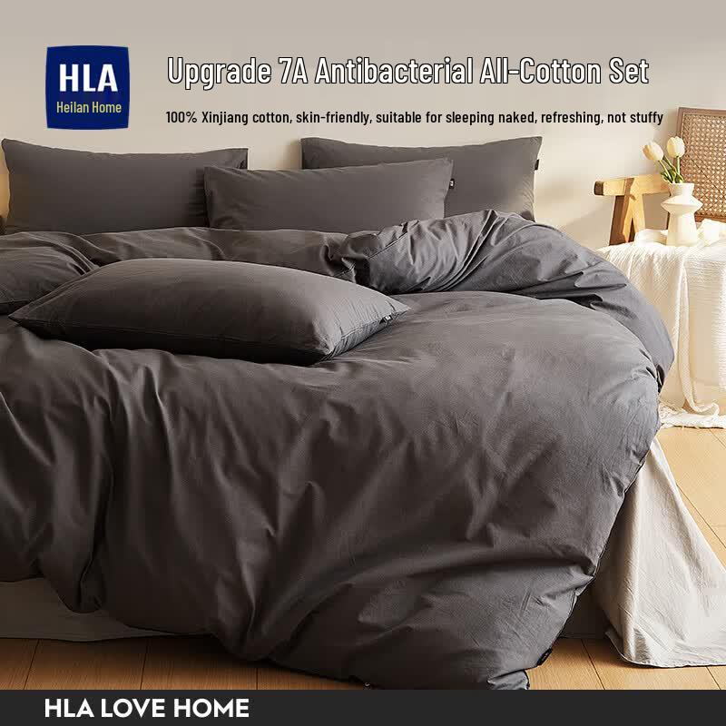 HLA Pure Cotton 3-Piece Bedding Set