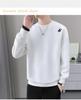 2025 Men's Heavyweight Round Neck Embroidered Sweatshirt - Trendy American Loose Fit for Teens and Students