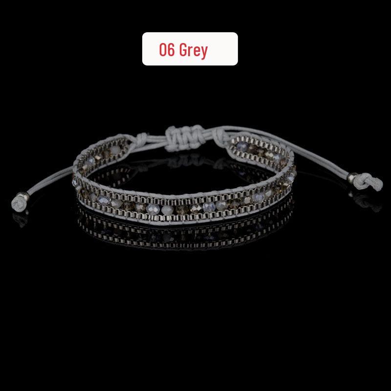 Retro Bohemian Crystal Rope Bracelet