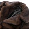 Women's Thick Brown Faux Fur Long Overcoat Fashion Fleece Warm Long Trench Coats Winter Fluffy Plush Street Outerwear