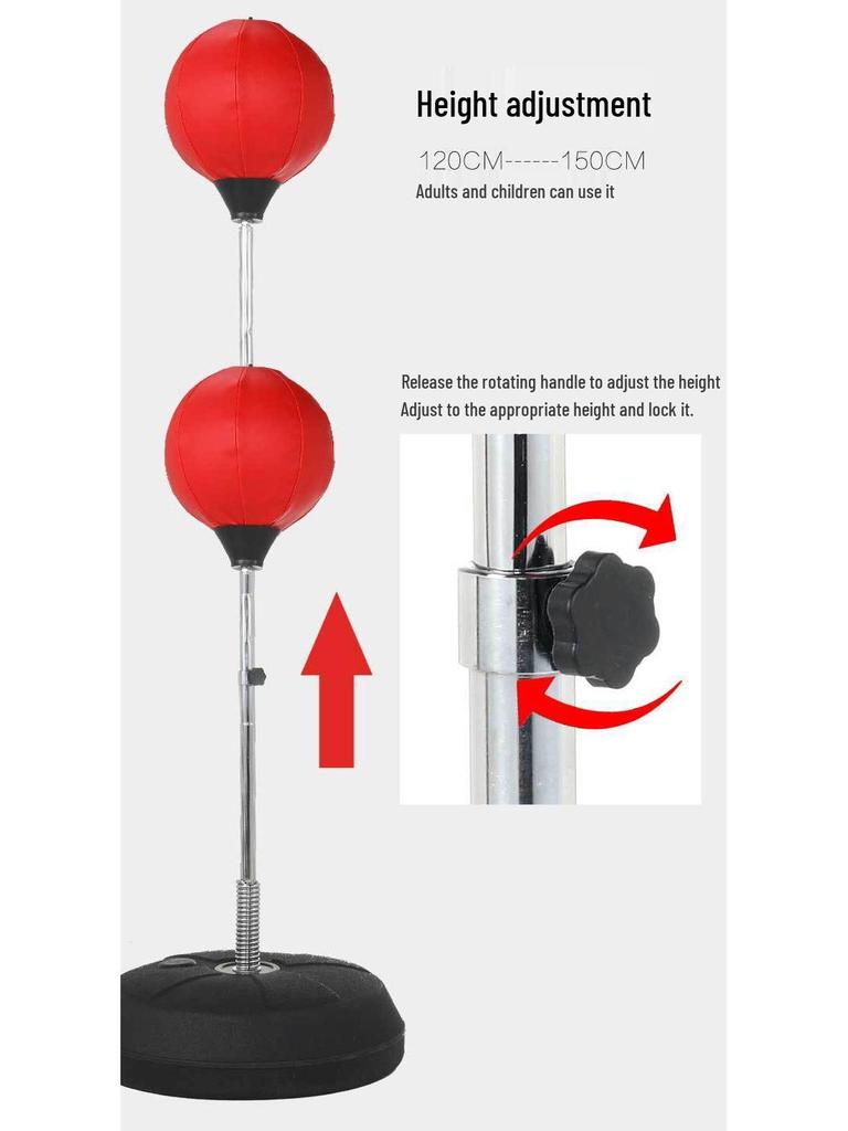 Vertical Speed Punching Ball for Kids & Adults - Boxing, Taekwondo & Sanda Reaction Training