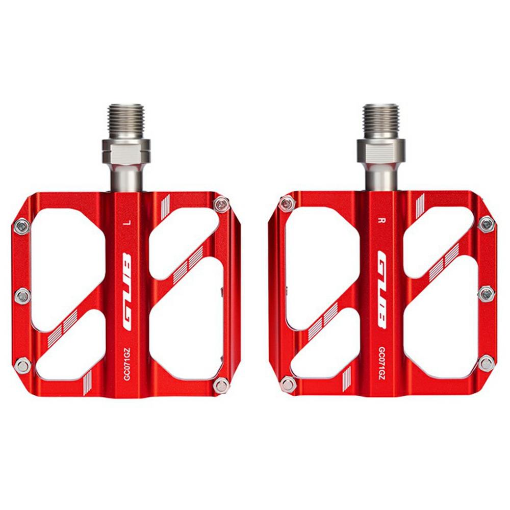 GUB GC071 GZ 1 Pair Aluminum Alloy Pedals Anti Slip Triple Bearing Pedals with Hex Wrench for Mountain/Road Bike