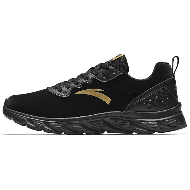 

Anta Comfortable Versatile Durable Lightweight Rebound Low-Top Casual Running Shoes Men sneaker Black Gold 912345580-16 39