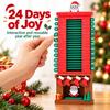 Christmas Countdown Calendar with Santa Claus Chimney Design, 24-Day Holiday Countdown Advent Calendar
