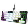 Membrane Gaming Keyboard 68 Keys RGB Backlit Ergonomic USB Interface Computer Keyboard for   System   Family