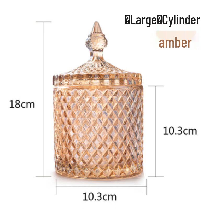 Crystal Glass Storage Jar Set