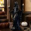 Mysteriöse Hexenfigur Hekate Griechische Göttinnenstatue mit magischen Hunden, Fantasy-Thema für Heimdekoration Harzskulptur, Mythologische Tischdekoration