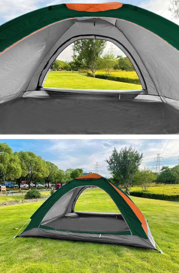 Automatic self-pitching camping tent for 3-4 people