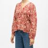 Blouse rouge col V motif cachemire berenice Femme LA PETITE ETOILE