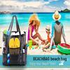 Foldable Mesh Beach Bag - Multifunctional Swim & Toiletries Storage