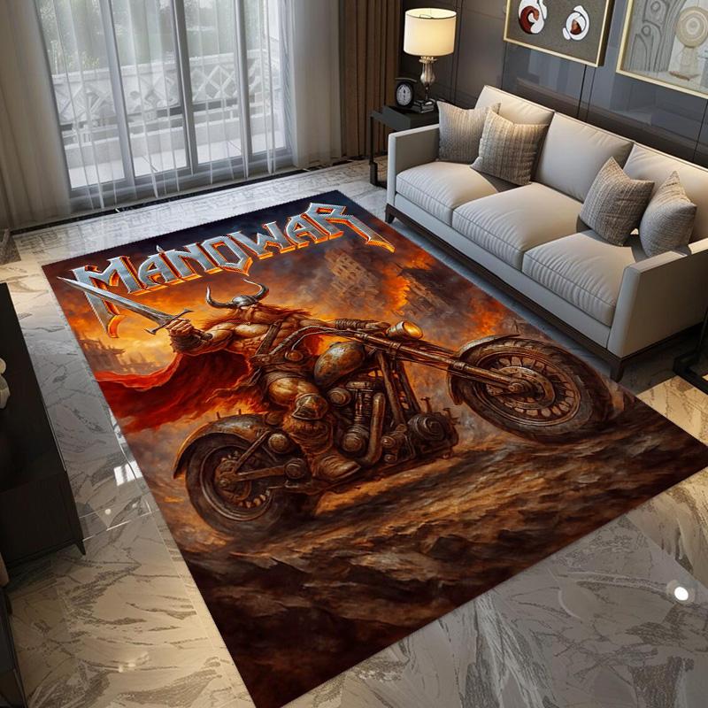 Manowar: Blood Kings carpet Doormat Living room and bedroom mats Dormitory decoration Bathroom mat Office chair cushion