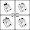 EU Standard QC3.0+PD Travel Charger with Fast Charging USB Ports (5V/9V/12V) - Compatible with EU, UK, AU