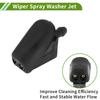Fits HOPESPANNER Mini Windshield Washer Nozzle, Front Windshield Nozzle, Wiper Washer Jet, Plastic 1 Set