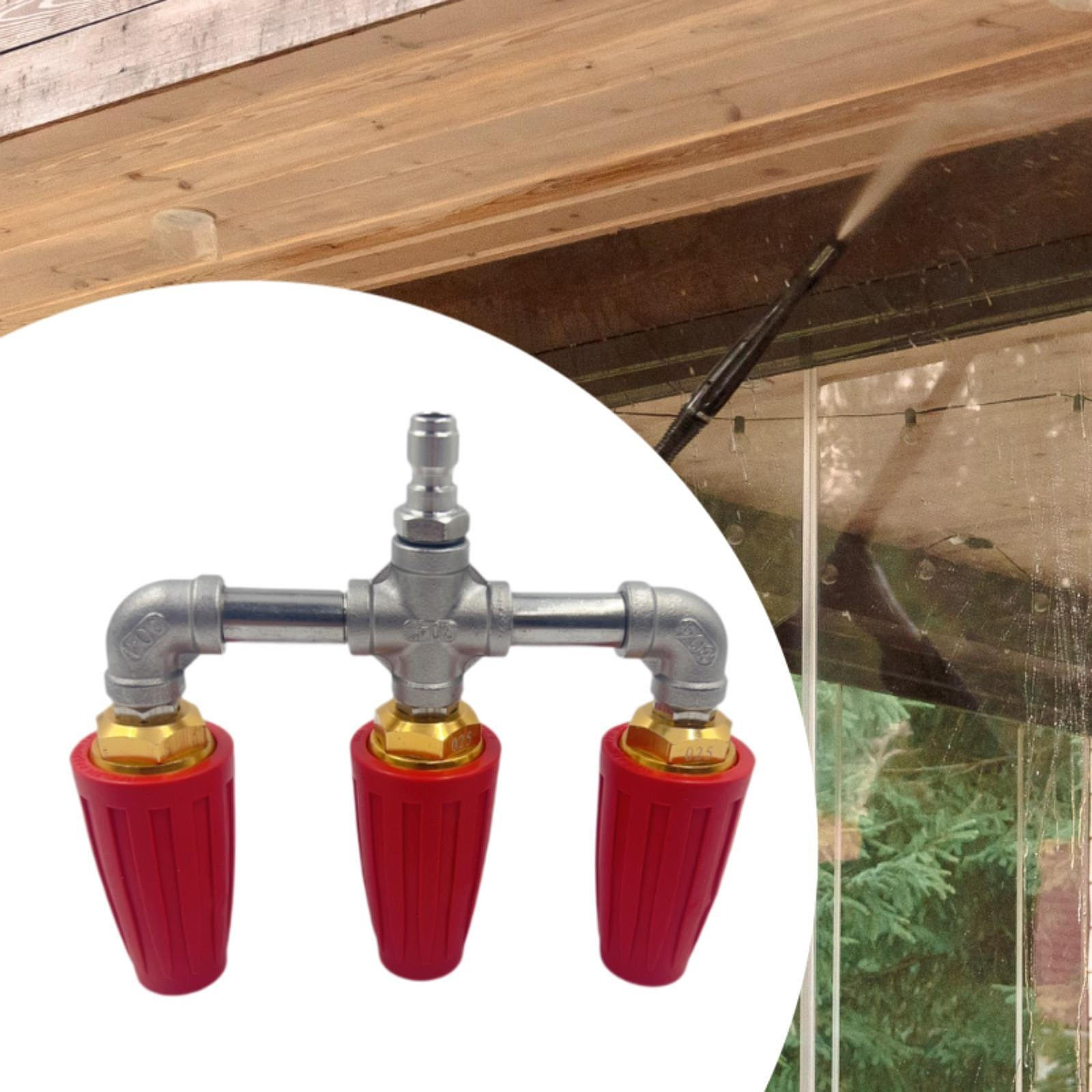 

Вращающаяся турбинная форсунка. Тройная мойка высокого давления. Быстроразъемный соединитель 1/4 дюйма. Заменяет распылитель. оранжевый