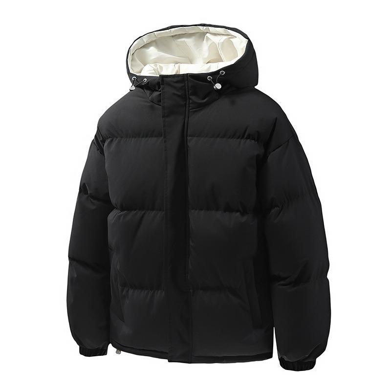 New couple padded clothes loose thickened padded clothes men and women warm casual versatile hooded jacket padded jacket