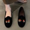 Sheepskin Version~ Retro Niche Suede Fringed Flat Bottom Round Head Loafers Women's 2025 New Autumn Versatile Single Shoes
