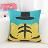 YunJeude Cushion Set of Stylish Linen Cushion Covers with Cute Animal and Other Natural and Modern Zipper Suitable for Home Car and Room Suitable for