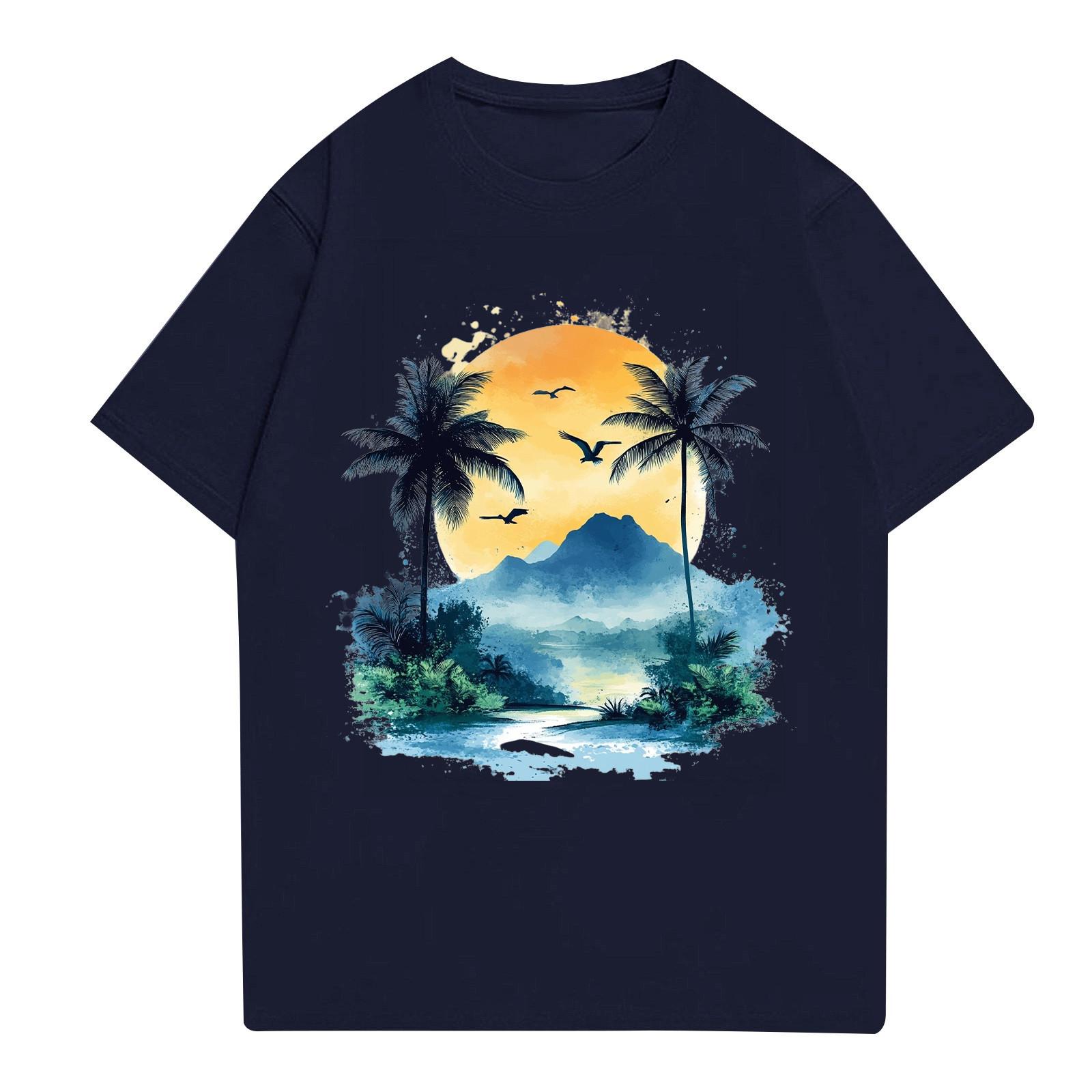 

Мужская рубашка с воротником-стойкой и коротким рукавом, свободная рубашка для отдыха и отдыха, мужская XXXL тёмно-синий