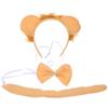 CALLARON Lion Cosplay 3-Piece Set for Kids, Animal Costume with Headband, Bow Tie, Tail, and Ears, Perfect for Halloween, School Plays, Performances,