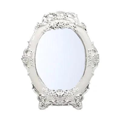 Red Rose Design Makeup Mirror High-Definition Bride's Dowry Metal Desktop Wedding Gift Dressing Mirror for Brides