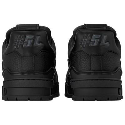 Louis Vuitton Tênis Monogram Top Baixo para Skate Masculino Preto 1ADH49